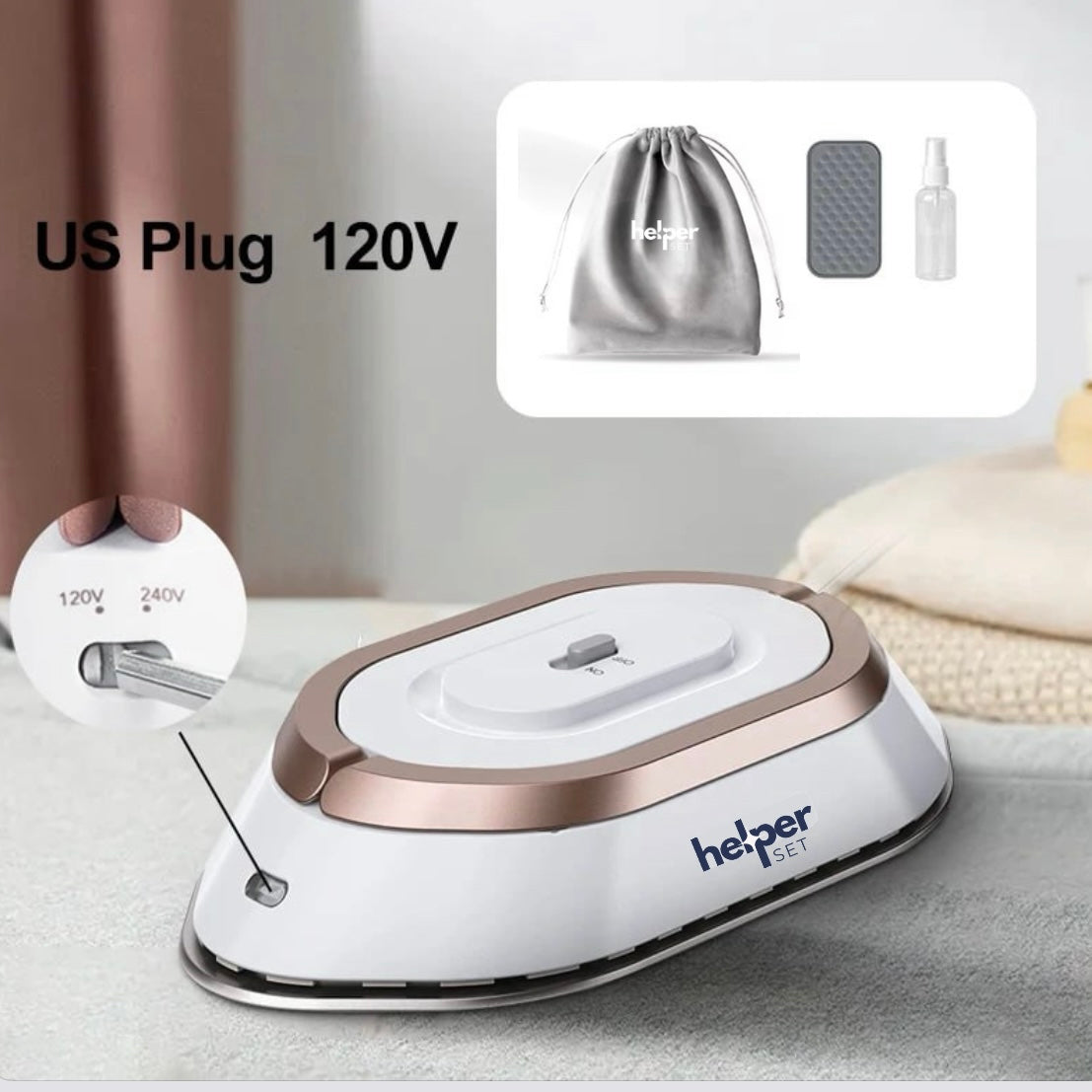 Helper Set™ Travel Iron