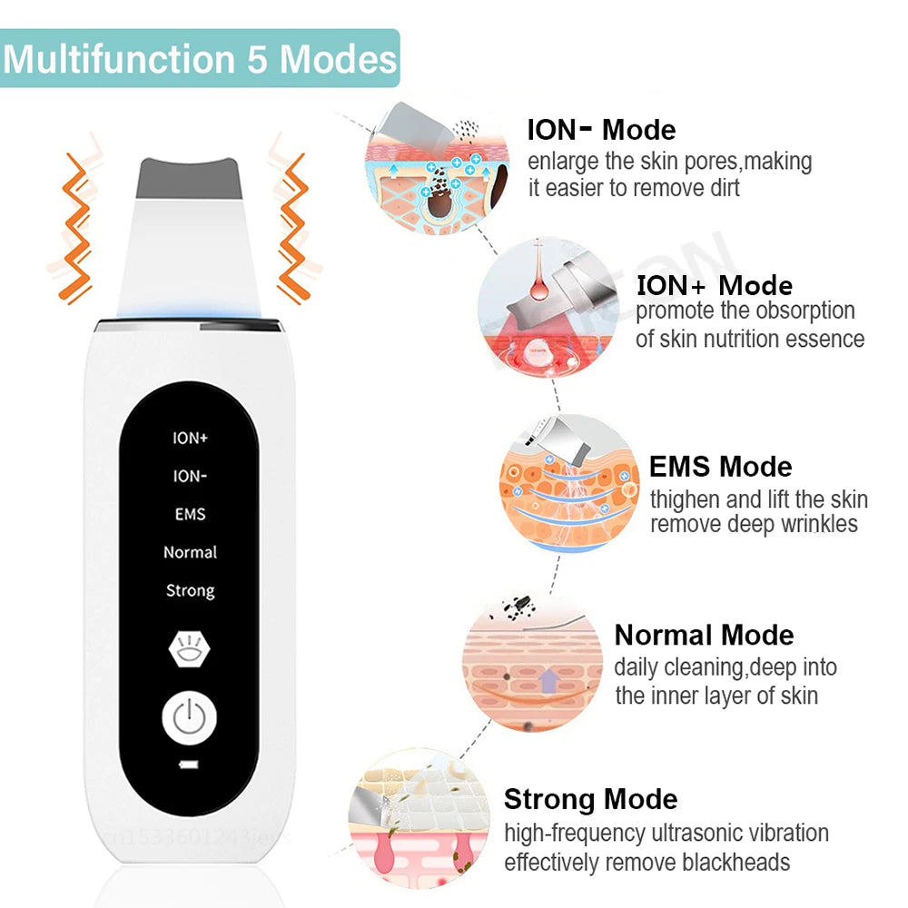 Ultrasonic Skin Scrubber - blackhead remover